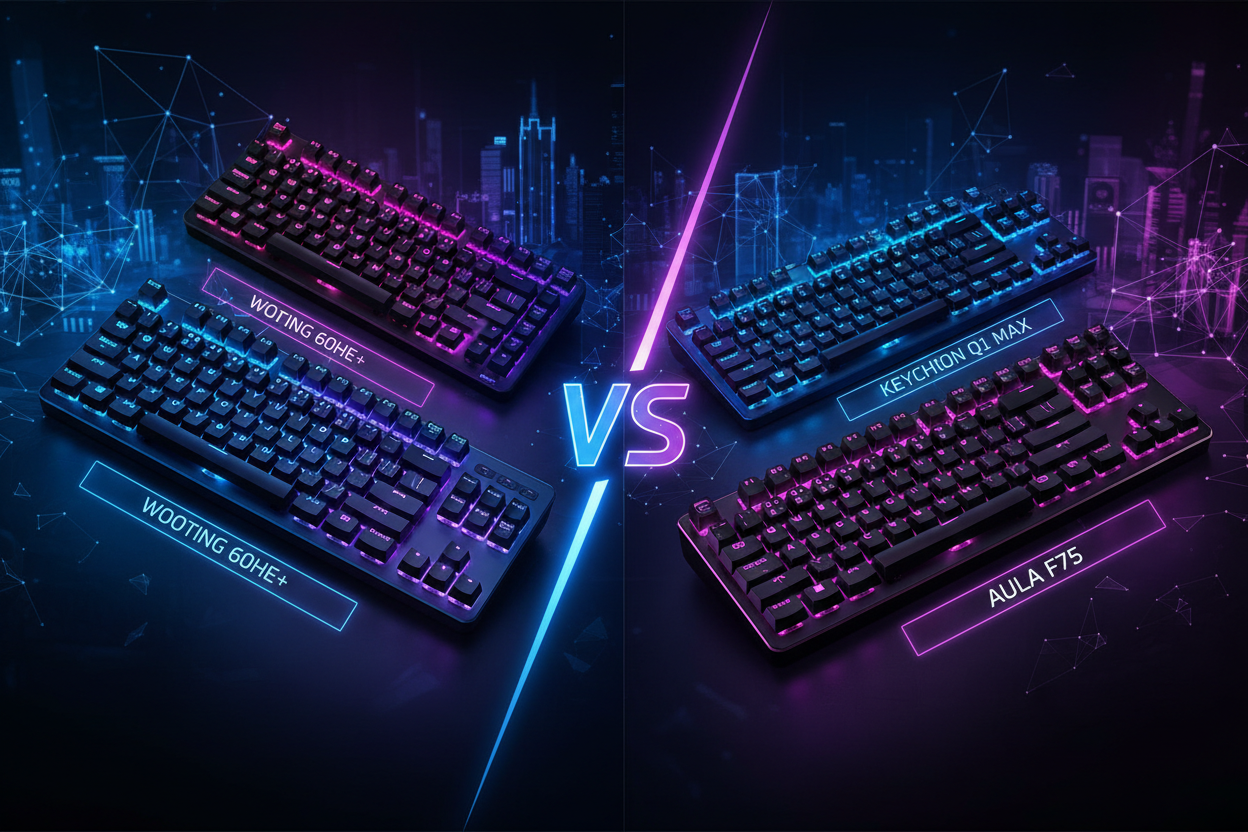 Wooting 60HE+ vs Keychron Q1 Max vs Aula F75: The Ultimate 2025 Showdo ...