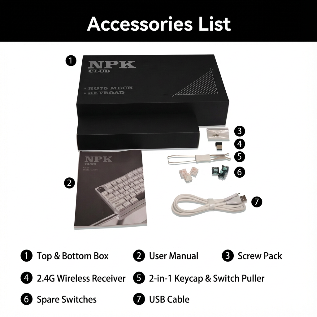 NPKC RO75 Custom Mechanical Keyboard - Supermy Red Version