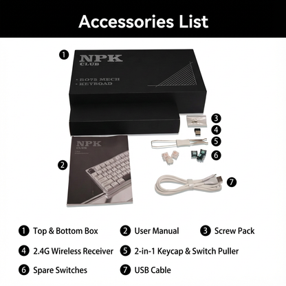 NPKC RO75 Custom Mechanical Keyboard - Supermy Red Version