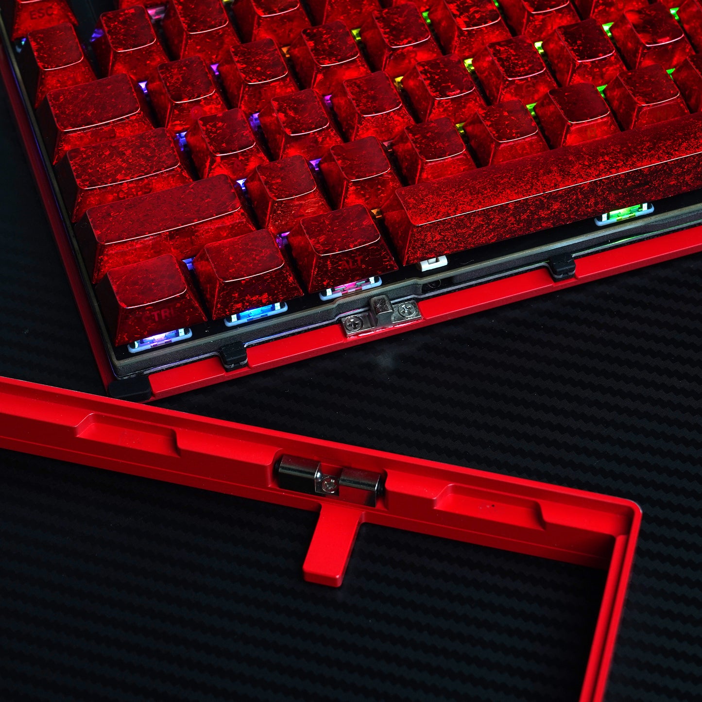 NPKC RO75 Custom Mechanical Keyboard - Supermy Red Version